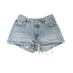 Levi's Denim Jean Shorts Distressed Raw Hem Festival Summer